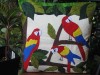 Cushion Cover Parrots in Paradise